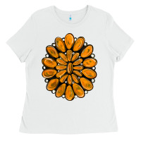 White orange gemstone Ladies Tee - RanaPortraitStore