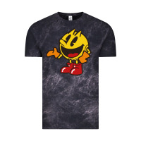 Cloud Black pacman Vintage Tee - DesigneFamous