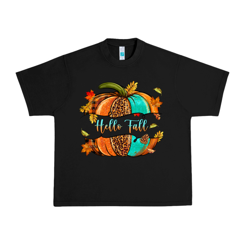 Pumpkin Hello Fall Urban Heavy Tee by NancyCooperArtShop | Teevron