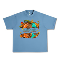 Pebble Blue pumpkin hello fall Urban Heavy Tee - NancyCooperArtShop
