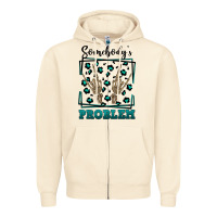 Sandshell Somebody's Problem Hand Skeleton Zipper Hoodie - FaDigitalArtStudio