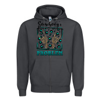 Smoke Somebody's Problem Hand Skeleton Zipper Hoodie - FaDigitalArtStudio