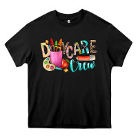Black daycare crew Heavy Core Tee - NancyCooperArtShop