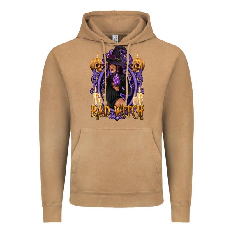 Bad Witch Black Woman Vintage Hoodie by texasbilliewilder | Teevron