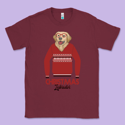 Christmas Labrador Classic Tee Designed By Bettercallsaul