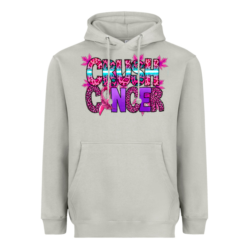 Crush Cancer Heavyweight Hoodie by SublimationCraftShop | Teevron