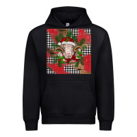 Black Christmas merino Urban Hoodie - BarkalooDesign
