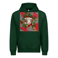 Forest Green Christmas merino Urban Hoodie - BarkalooDesign