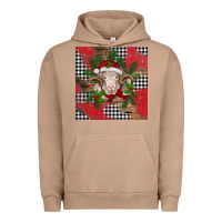 Pigment Burro Christmas merino Urban Hoodie - BarkalooDesign