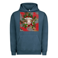 Pigment Midnight Navy Christmas merino Urban Hoodie - BarkalooDesign