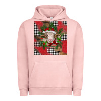 Pigment Salmon Christmas merino Urban Hoodie - BarkalooDesign