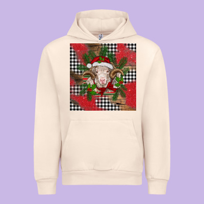 Christmas Merino Urban Hoodie Designed By Barkaloodesign