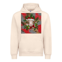 Sandshell Christmas merino Urban Hoodie - BarkalooDesign