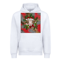 White Christmas merino Urban Hoodie - BarkalooDesign