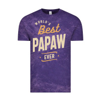 Cloud Purple Mens Best Papaw Ever Funny Dad / Grandpa Vintage Tee - DesigneFamous