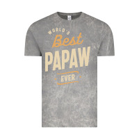 Cloud Rock Mens Best Papaw Ever Funny Dad / Grandpa Vintage Tee - DesigneFamous