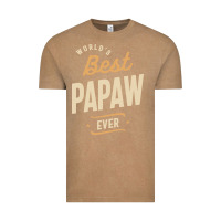 Vintage Coffee Mens Best Papaw Ever Funny Dad / Grandpa Vintage Tee - DesigneFamous