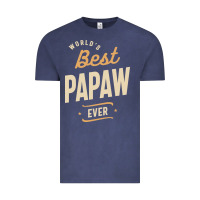 Mens Best Papaw Ever Funny Dad / Grandpa Vintage Tee | Teevron