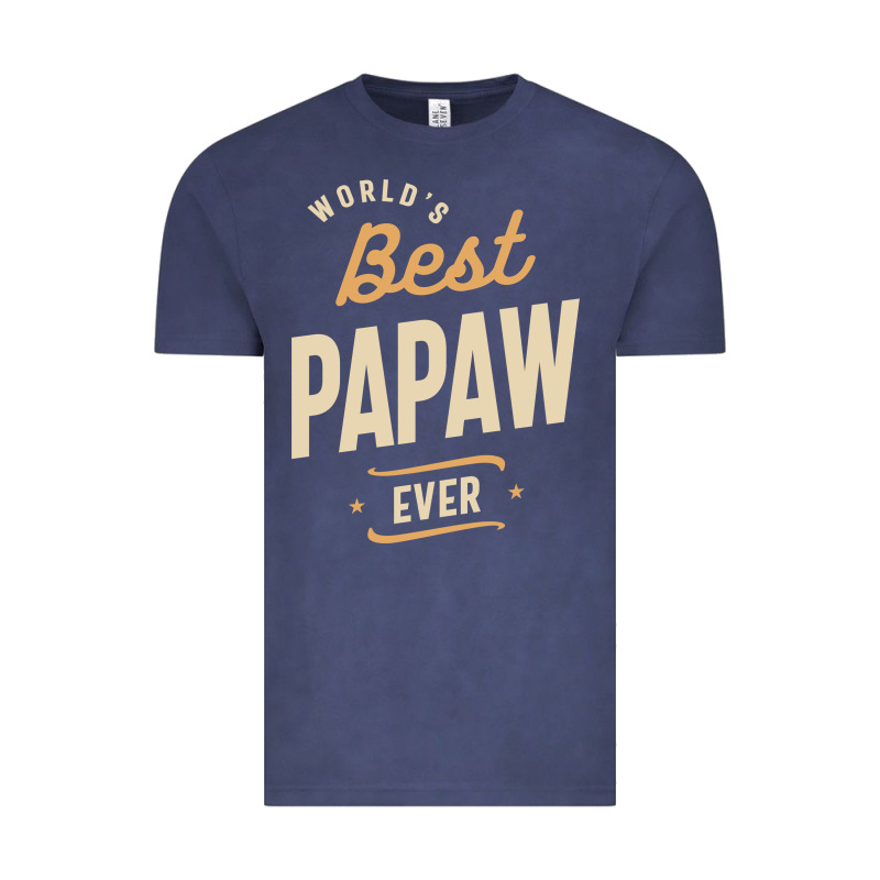 Mens Best Papaw Ever Funny Dad / Grandpa Vintage Tee by DesigneFamous | Teevron