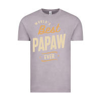 Vintage Zinc Mens Best Papaw Ever Funny Dad / Grandpa Vintage Tee - DesigneFamous