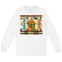 White autumn vibes Long Sleeve Tee - TumblerDesignByShophia