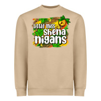 Mushroom St. Patrick's Little miss shenanigans Heavyweight Sweatshirt - OliviaCreatesArt