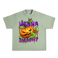 Oil Green Wanna Smash? Urban Heavy Tee - texasbilliewilder
