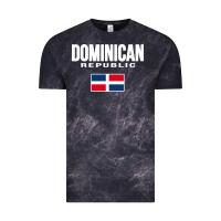 Cloud Black dominican republic Vintage Tee - DesigneFamous