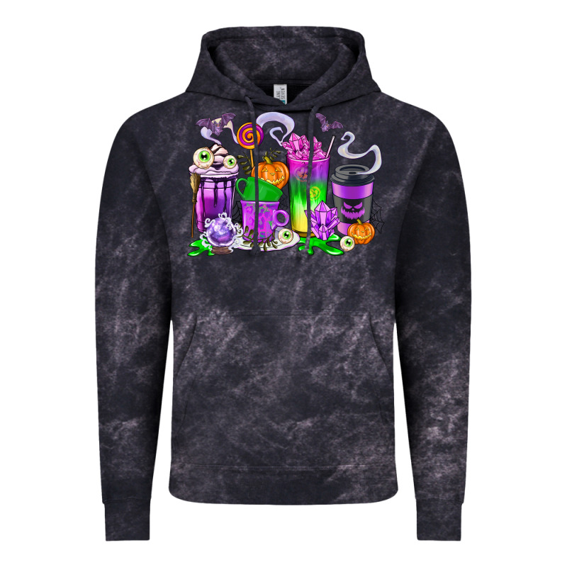 Halloween Coffee Cups Vintage Hoodie by texasbilliewilder | Teevron