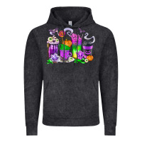 Vintage Black Halloween Coffee Cups Vintage Hoodie - texasbilliewilder