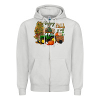 Dove Grey Happy Fall Y'all Zipper Hoodie - BundleAndBundleShop