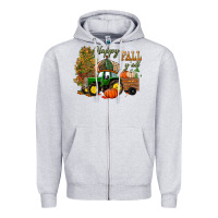 Heather Grey Happy Fall Y'all Zipper Hoodie - BundleAndBundleShop