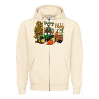 Sandshell Happy Fall Y'all Zipper Hoodie - BundleAndBundleShop