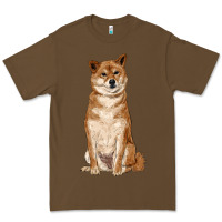 Cacao shiba inu Premium Tee - RanaPortraitStore