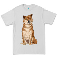 Dove Grey shiba inu Premium Tee - RanaPortraitStore