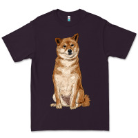 Plum shiba inu Premium Tee - RanaPortraitStore