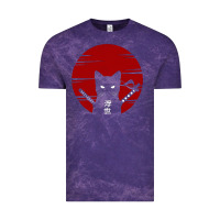 Cloud Purple ninja cat japanese Vintage Tee - DesigneFamous