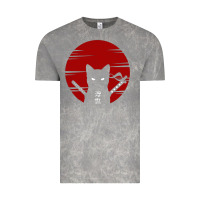 Cloud Rock ninja cat japanese Vintage Tee - DesigneFamous