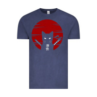 Ninja Cat Japanese Vintage Tee | Teevron