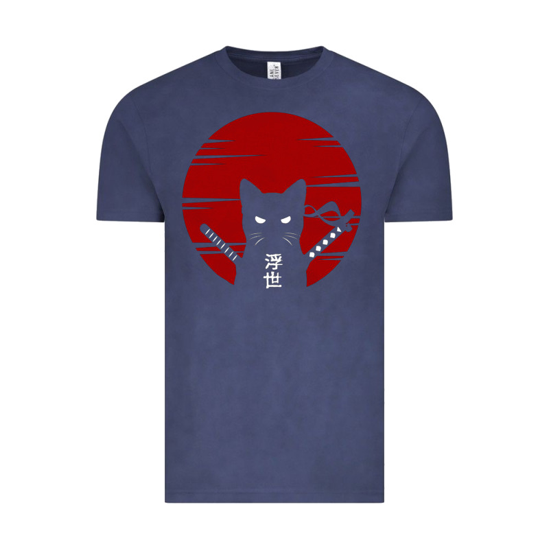 Ninja Cat Japanese Vintage Tee by DesigneFamous | Teevron