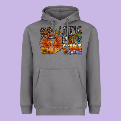 Little Mister Gobble Gobble Heavyweight Hoodie Designed By Cowhidedigitalart