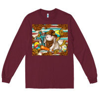 Burgundy western bunny Long Sleeve Tee - TumblerDesignByShophia