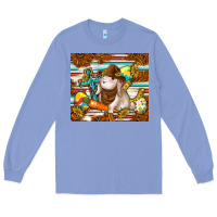 Colony Blue western bunny Long Sleeve Tee - TumblerDesignByShophia