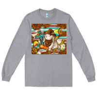 Heather Grey western bunny Long Sleeve Tee - TumblerDesignByShophia
