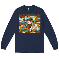 Navy western bunny Long Sleeve Tee - TumblerDesignByShophia