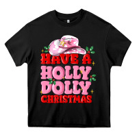 Black have a holly dolly christmas Heavy Core Tee - MaliasSmallBusiness