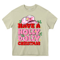 Mossy have a holly dolly christmas Heavy Core Tee - MaliasSmallBusiness