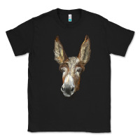 Black american mammoth jackstock donkey  face Classic Tee - LillyAllenDesigns