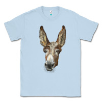 Dusty Blue american mammoth jackstock donkey  face Classic Tee - LillyAllenDesigns