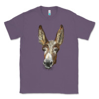 Lavender american mammoth jackstock donkey  face Classic Tee - LillyAllenDesigns